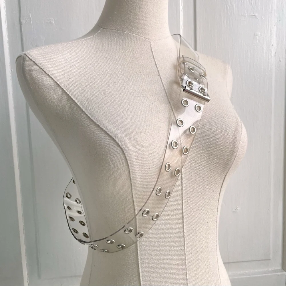 Trendy Clear Vinyl Double Hole Belt